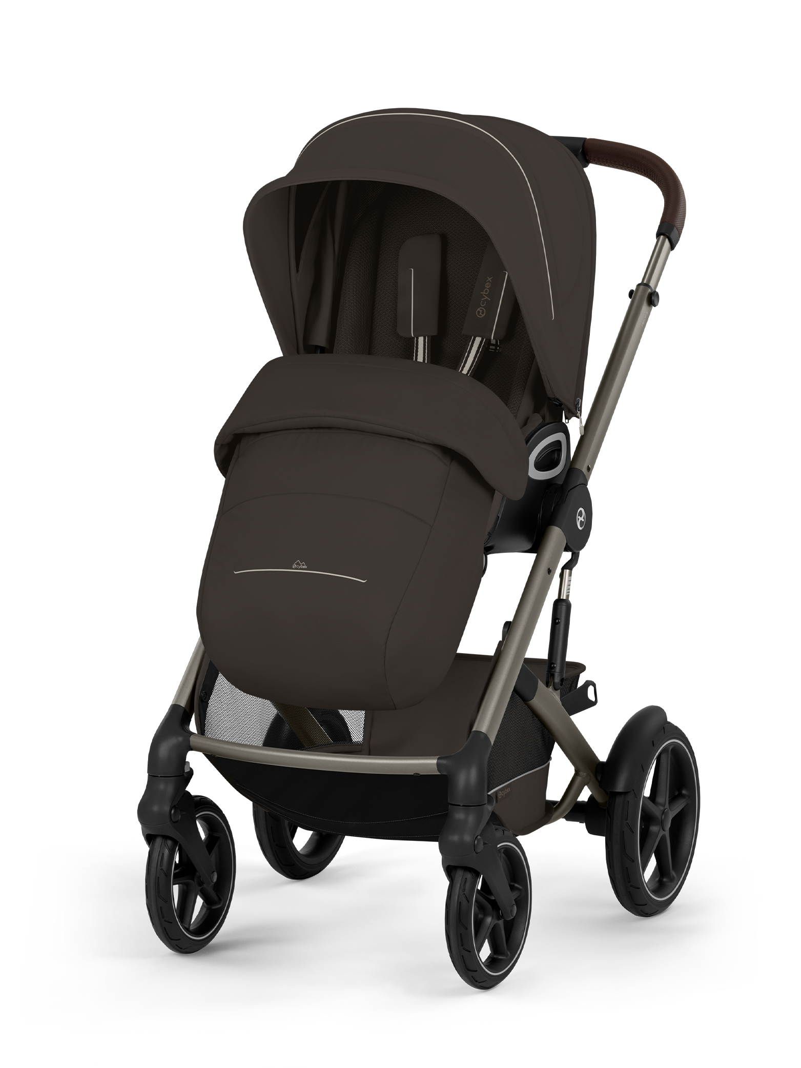 Cybex Talos S Lux inkl. brettbar liggedel - Chocolate Brown